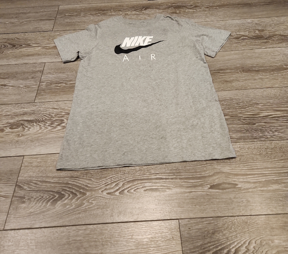 Nike  Youth Grey Tee with Black and White Air Logo